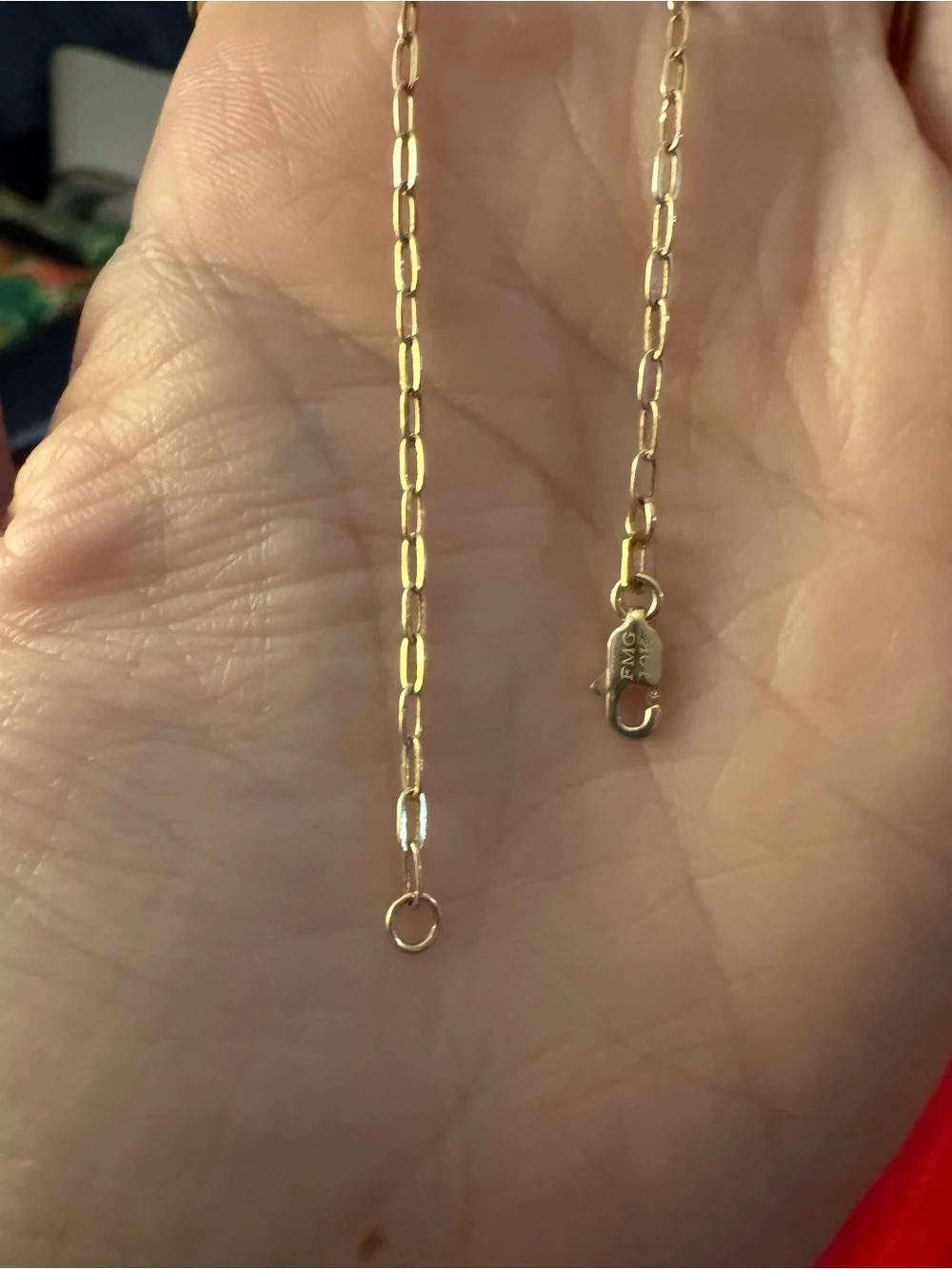 BRAND NEW 8” 2mm 10k SOLID YELLOW Gold Paperclip Chain Bracelet